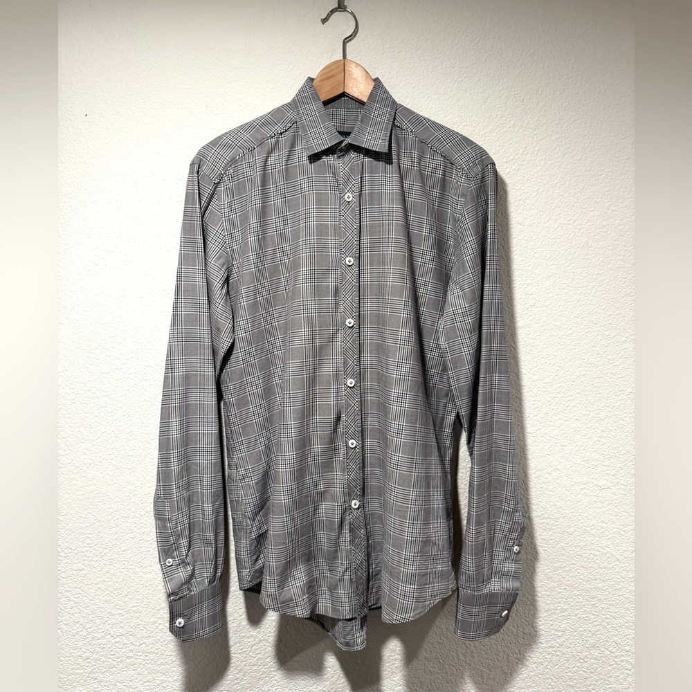 LANVIN Plaid Button Up Shirt